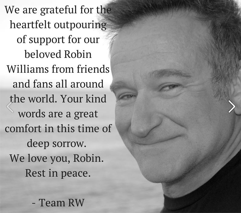 Robin Williams Lo Staff Ringrazia I Fan Tgcom24